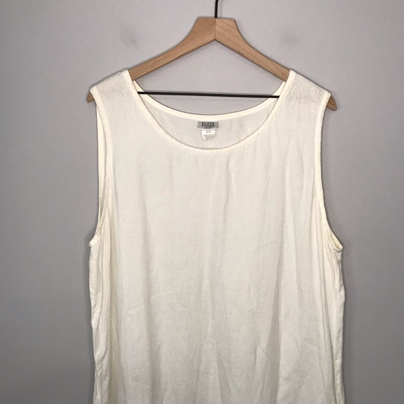 Eileen Fisher 100% Linen Sleeveless Maxi Dress 2X - Picture 5 of 13